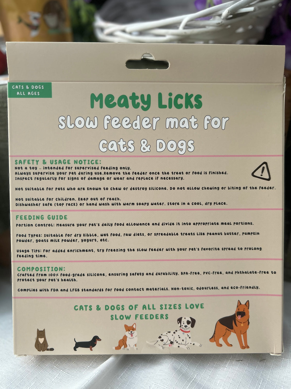 Meaty Licks Cactus Calm Slow Feeder