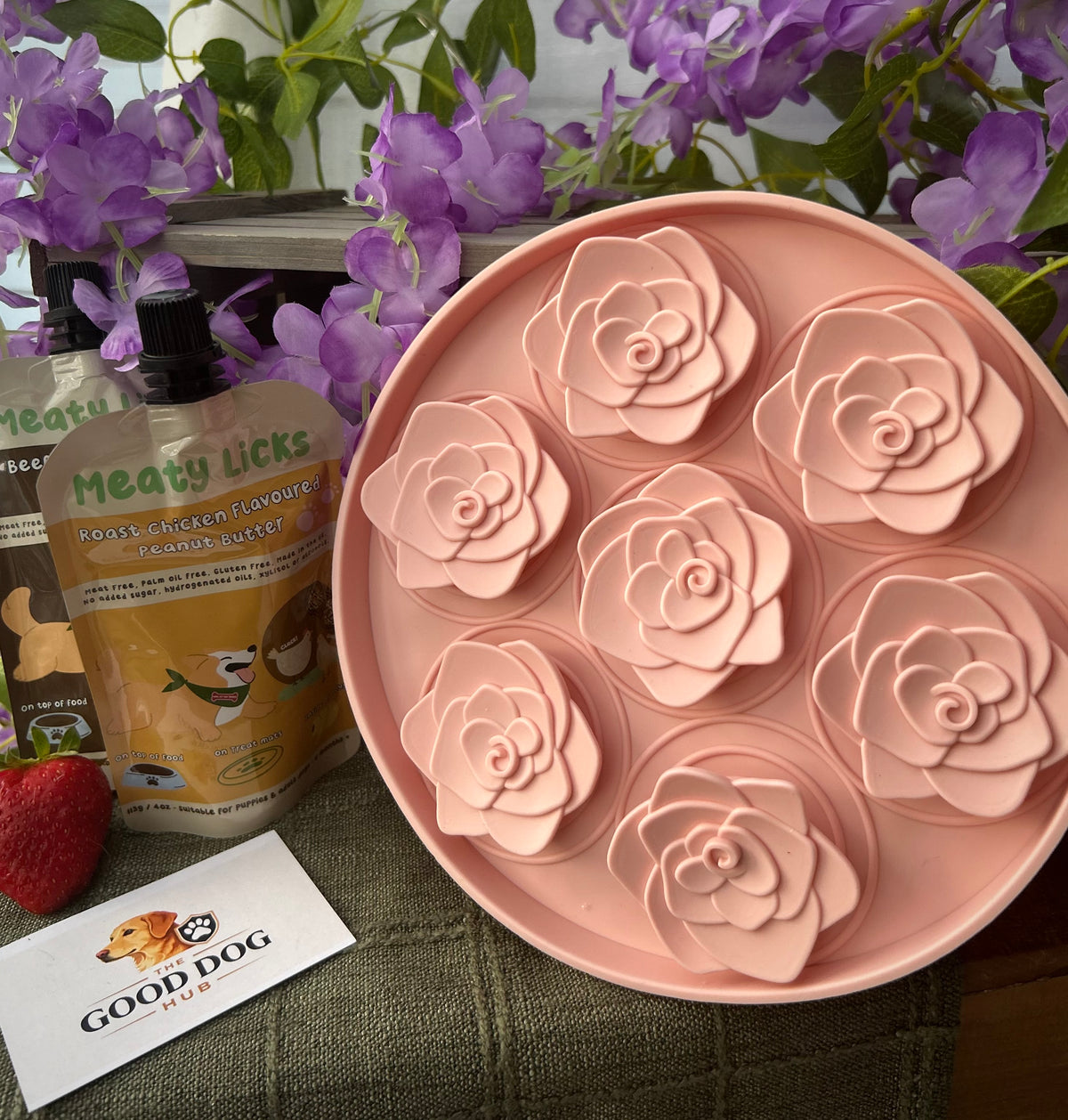 Meaty Licks Rose Garden Slow Feeder