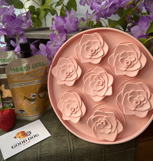 Meaty Licks Rose Garden Slow Feeder